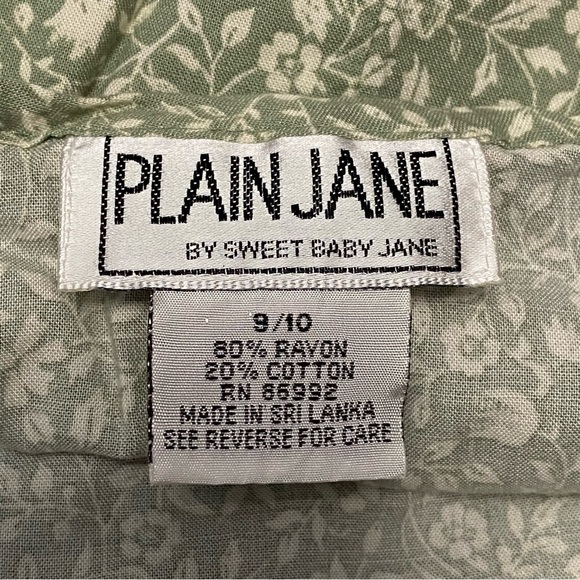 Vtg Womens Ditsy Floral Sage Green Maxi Dress 9/10 Y2K Boho Cottagecore Feminine - Picture 3 of 9